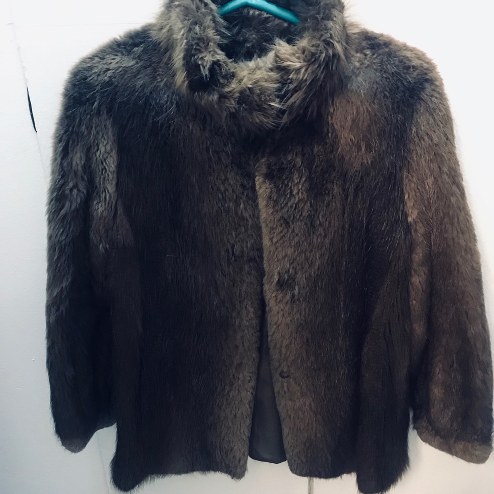 Real fur coat